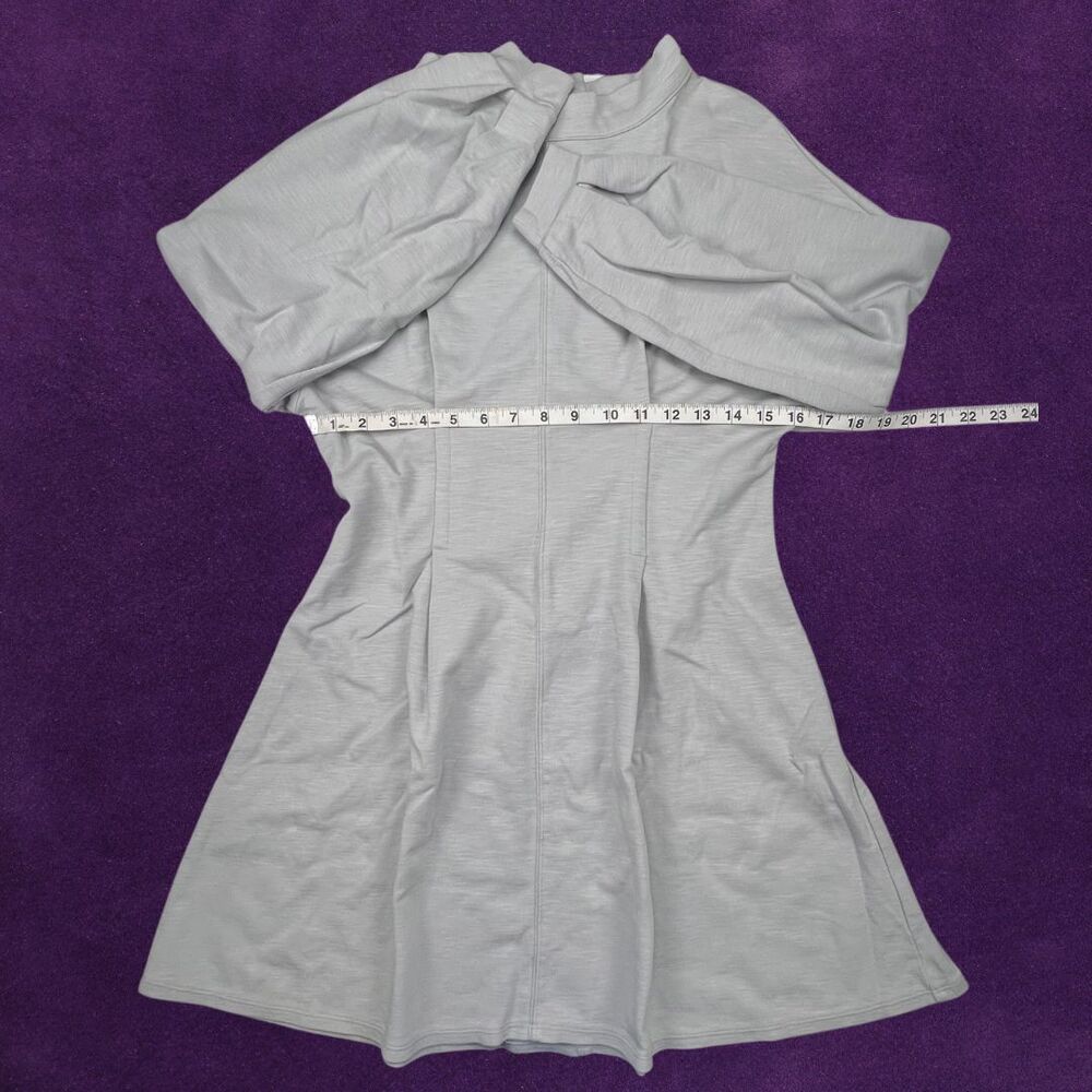Free People Dress Womens Small Gray Long Sleeve Boho A Line Asymmetrical Grab - Picture 3 of 10